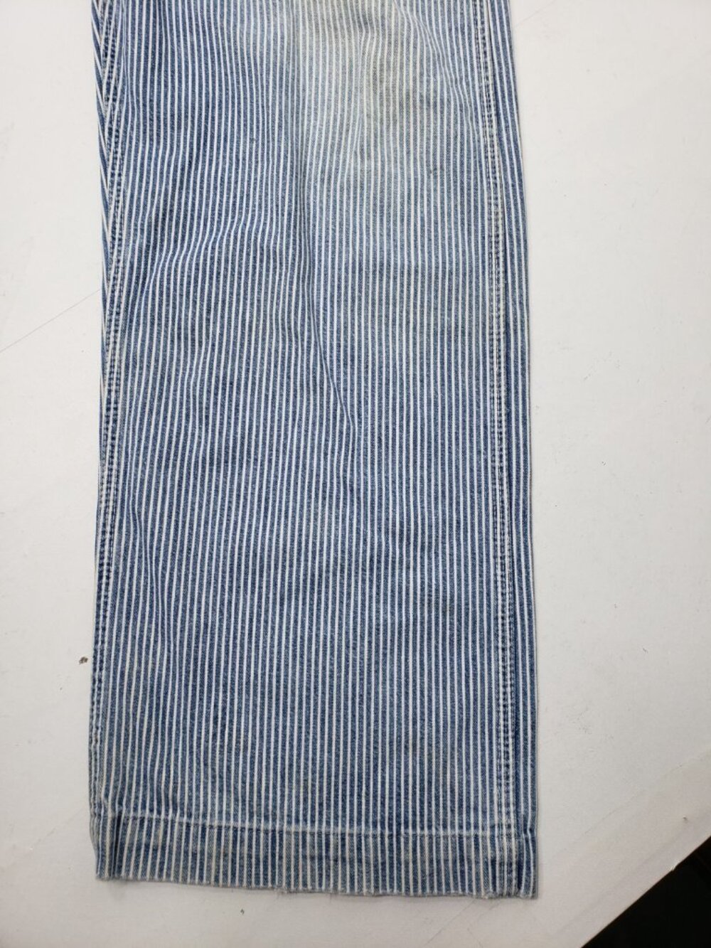 Vintage Liberty Hickory Stripe Bib Overalls Railroad Denim Workwear USA - Picture 9 of 16